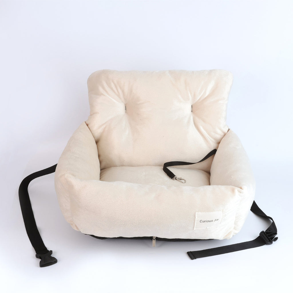 Travel Pet Bed – Soft Washable Car Seat Cushion for Dogs & Cats