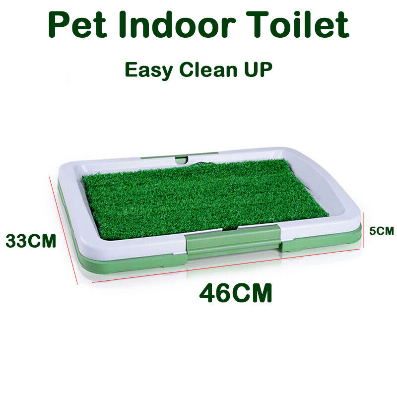 CalmPaws™ Indoor Dog Potty Training Mat – Grass Loo Tray for Puppies & Dogs