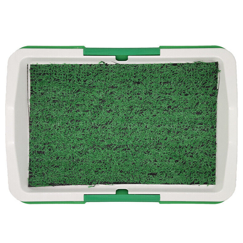 CalmPaws™ Indoor Dog Potty Training Mat – Grass Loo Tray for Puppies & Dogs