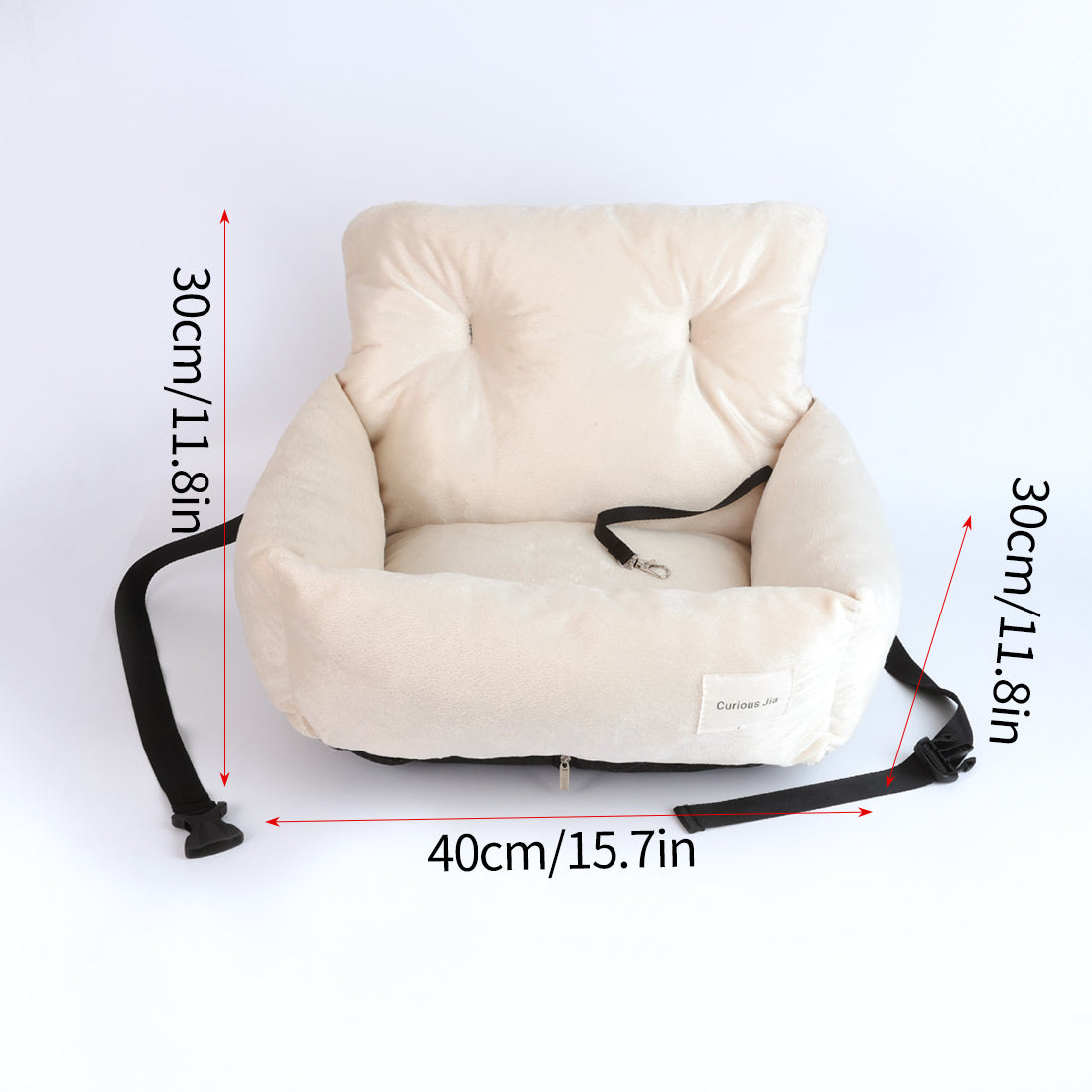 Travel Pet Bed – Soft Washable Car Seat Cushion for Dogs & Cats