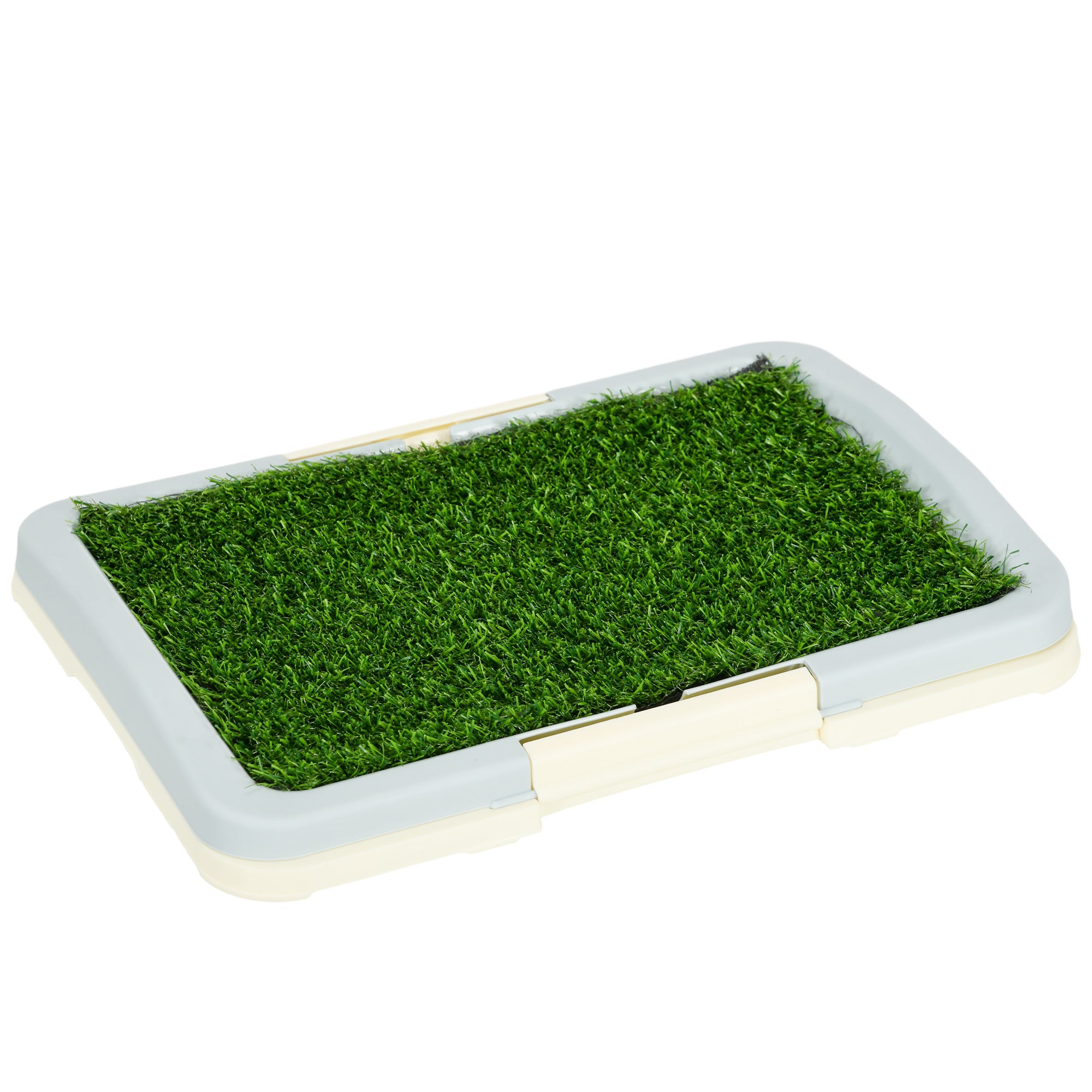 Indoor Puppy Training Pad with Artificial Grass – Portable Pet Toilet Tray, 46.5 × 34 cm