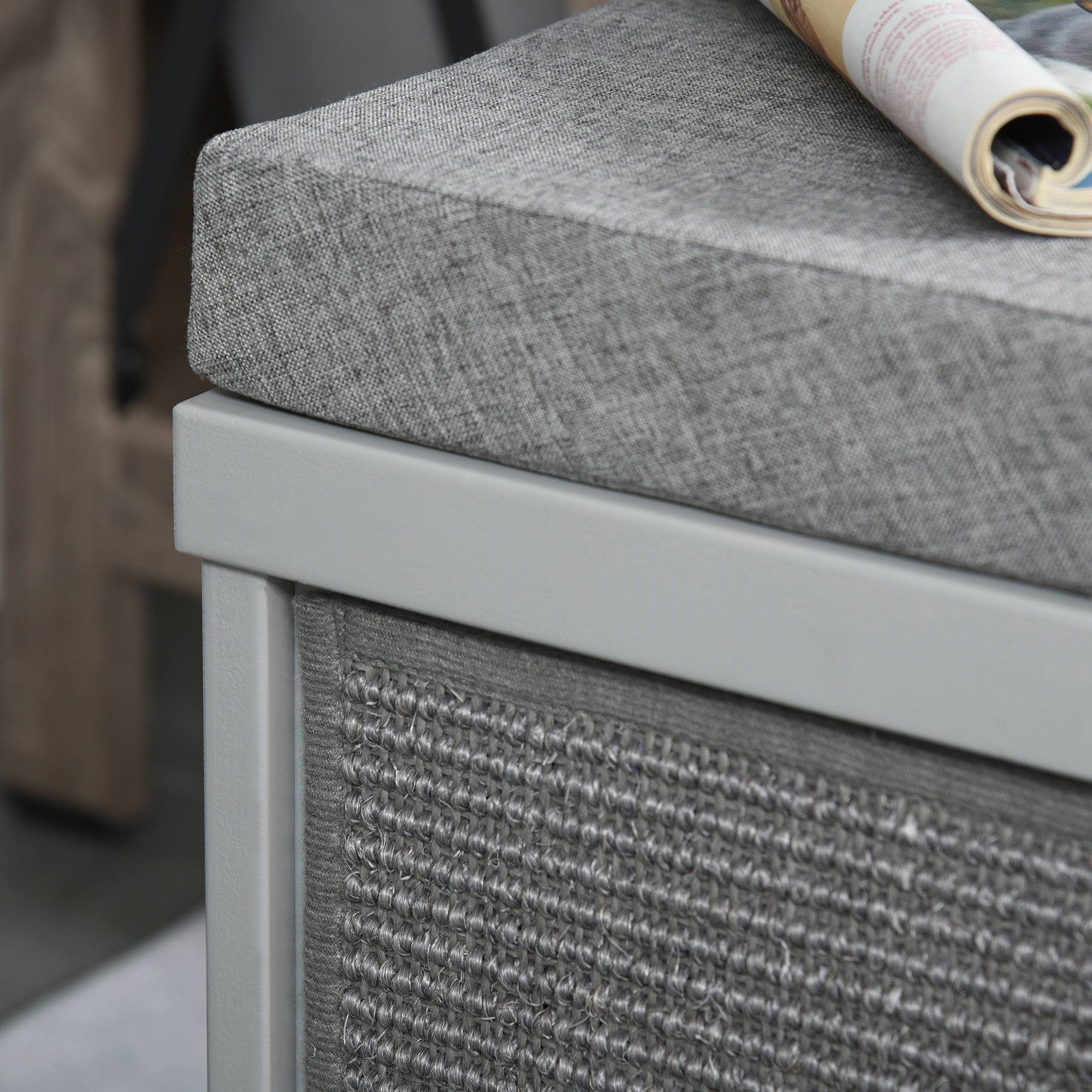 Cat House Bed Kitten Cave Cube Indoor For Small Pet With Removable Sisal Scratching Pads Soft Cushions